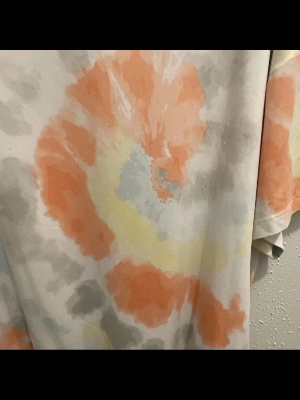 Secret Treasures Tie-Dye Sleep T-Shirt Dress - Orange, Yellow, Gray, Blue
